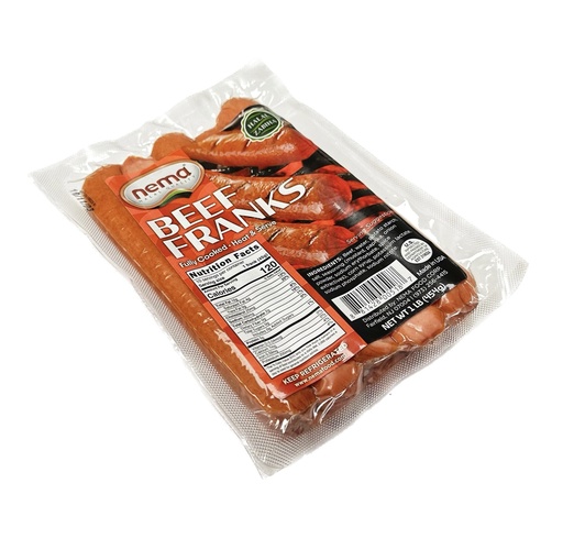 Nema Beef Franks - Fresh (16 X 1 Lb)
