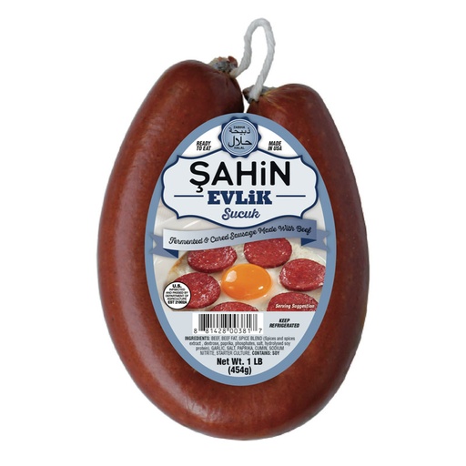 Sahin Evlik Sucuk 1 lb x 12