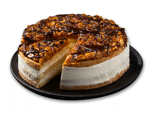 Moda Cake, 9" Pre-Sliced, Peanut Party, 12pcs x 110g = 2.9lbs (1320g) x 6pack