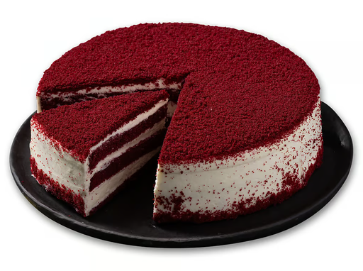 Moda Cake, 9" Pre-Sliced, Red Velvet, 12pcs x 110g = 2.9lbs (1320g) x 9-6pack