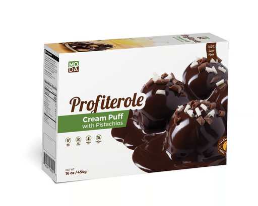 Moda Chocolate Profiterole with Pistachio, Gift Pack, 16oz (454g) x 12pack