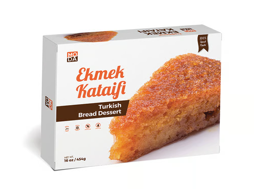 Moda Ekmek Kataifi, Turkish Bread Dessert In Syrup, Gift Pack, 340g X 16Pack