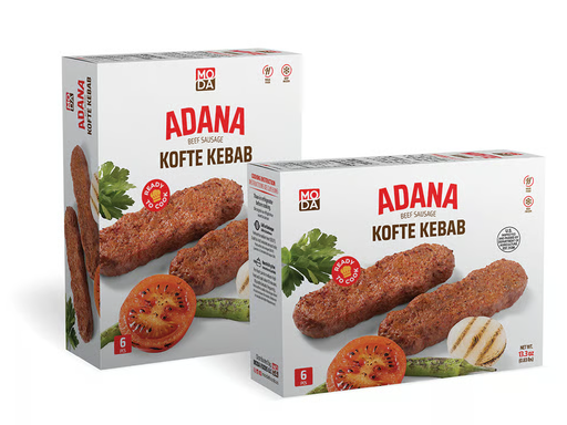 Moda Kofte Kebab, Beef, Adana Style, 6Pcs, 13.3Oz (377G) X 16Pack
