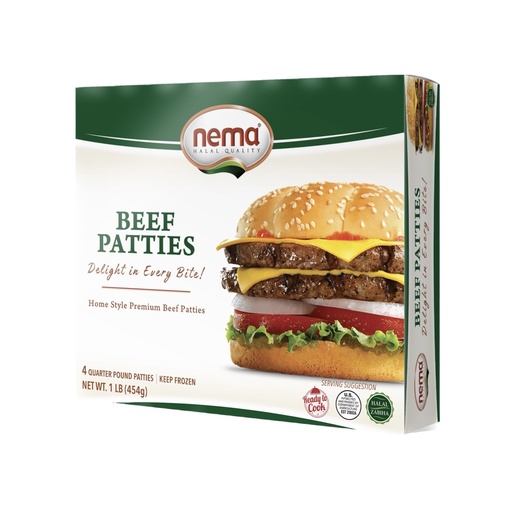 Nema Beef Patties 1 Lb x 16 (Dana Burger) 