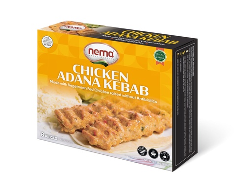 Nema Chicken Adana Kebab 1.2 lb x 16