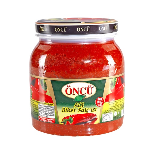 Oncu Pepper Paste Hot 1650G Pet X 6
