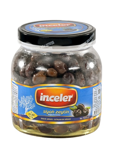 Inceler Black Olives 1 Kg (L) (231-260) X 6