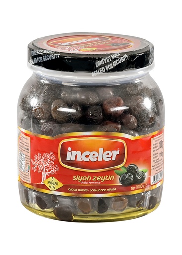 Inceler Black Olives 1 Kg (S) (291-320) X 6