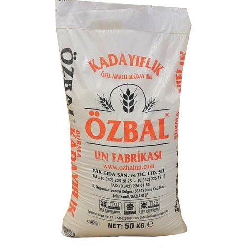 Ozbal Kadaif Flour 50Kg (Kadayiflik Un)