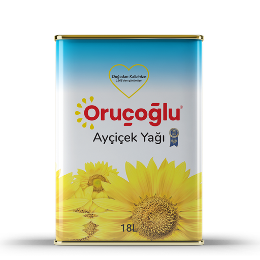 Orucoglu Frying Sunflower Oil 18L (Kizartmalik Aycicek Yag)