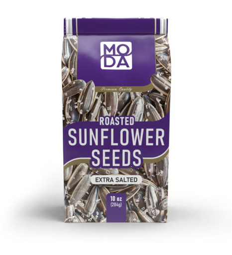 Moda Sunflower Seeds, Extra Salted, 10oz (284g) x 16pack