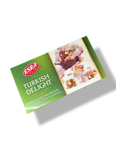 Esra Turkish Delight W Pistachio Double Roasted 350 Gr X 12