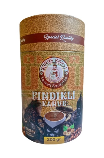 Saray Hazelnut Coffee 200 Gr (Papper Tube) X 12