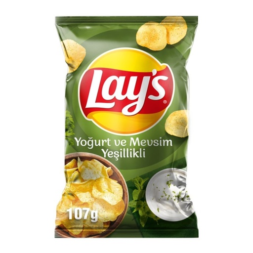 Lay's Baked Potato Chips W Yogurt & Green Seasonings 118 Gr X 30