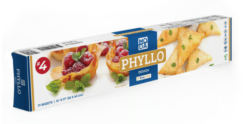 Phyllo Dough, #4, 17 Sheets, 16oz (454g) x 24pack