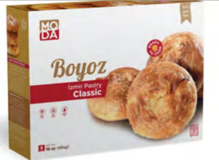 Boyoz, Izmir Pastry, 8pcs, 16oz (454g) x 16pack