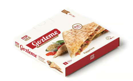 Gozleme, Stuffed Flatbread, Eggplant, 2pcs, 15.5oz (440g) x 12pack