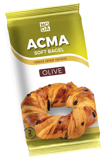 Acma, Soft Bagel, Olive, 4oz (112g) x 2pcs x 15pack