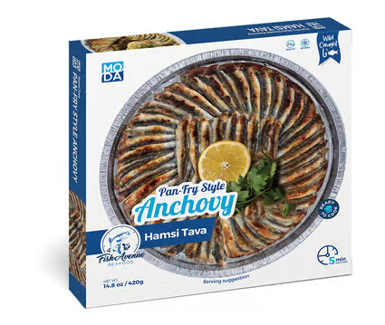 MODA Pan Fry Style Anchovy (Hamsi Tava), 14.8oz (420g), 16pack