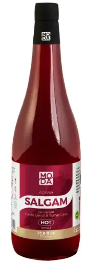 [340294] Salgam (Fermented Purple Carrot and Turnip Juice), Hot, Glass, 33.8 fl oz (1000ml) x 12pcs