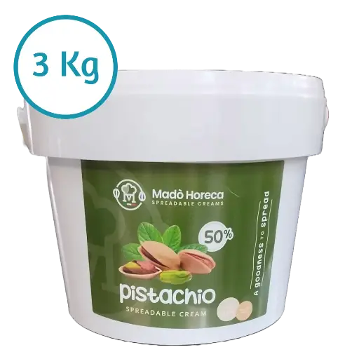[MADO50] Pistachio Spread (50%) 3 Kg Bucket