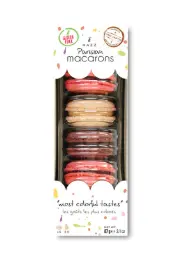 Macaron, Like 2 (Chocolate-Raspberry-Vanilla), 6pcs, 3.1oz (87g) x 12pack x 4box