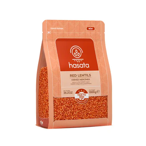 Hasata Red Lentils, Kirmizi Mercimek 1KG x 12ea
