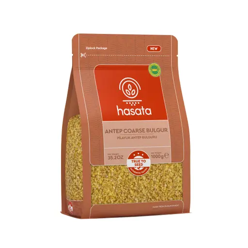 Hasata Antep Coarse Bulgur, (Pilavlik Antep Bulguru) 1KG x 12ea