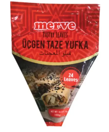 Merve Tri Pstry Lvs (ucgen Yufka)16x14.1oz (400g) Pack, foil [16 ea in bx]