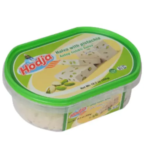 Hodja Pistachio Halva Premium 12x12.3oz (350g) Cup [12 ea in bx]