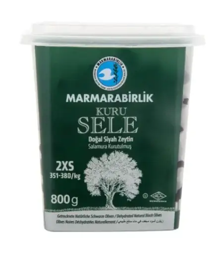 Marmarabirlik, Dry Sele Olive 2XS (Kuru Sele Zeytin), 800gr x 6ea