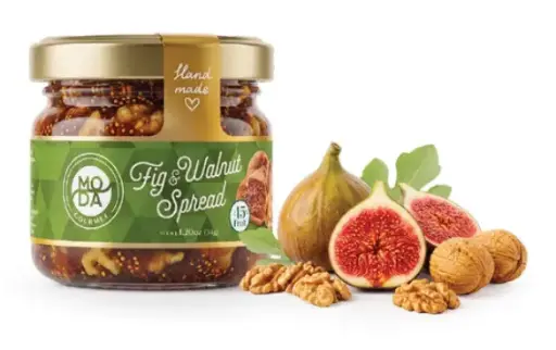 MODA Spread, Fig & Walnut, %45 Fruit, 1.2oz (34g) x 48pack