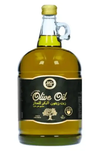 MODA Olive Oil, Extra Virgin, Glass Jug, Cold Pressed, 3L (101 fl oz) x 4pack