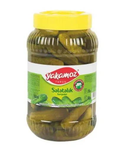 Yakamoz, Pickles, Salatalik, Gherkins, No. 1, Pet Jar, 3lt x 6pcs