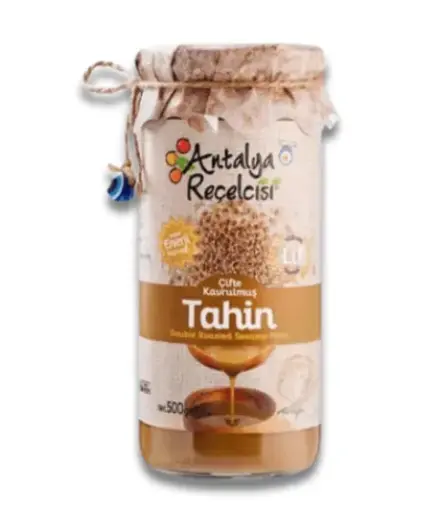 Antalya Recelcisi, Double Roasted Tahini, Cifte Kavrulmus Tahin, 500g x 12ea 