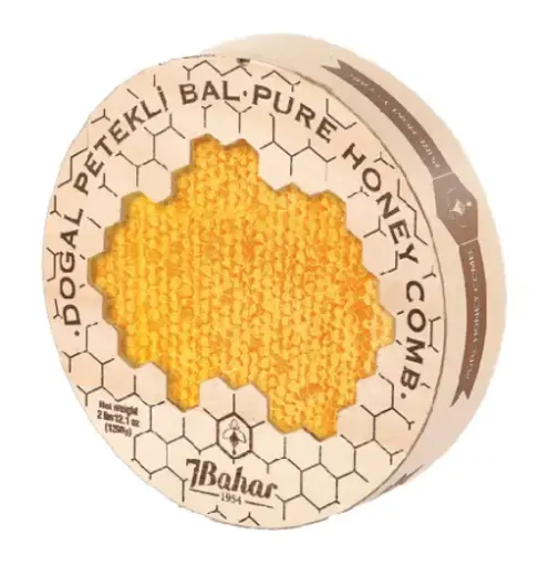7Bahar, Wild Honeycomb, Yabani Petek Bali, Wooden Box, 1250 Gr x 6pcs