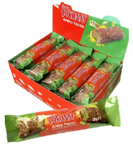 Ulker, Cokonat Antep Fistikli, Choconat with Pistachio, 1.06 oz (30 g) 24x6