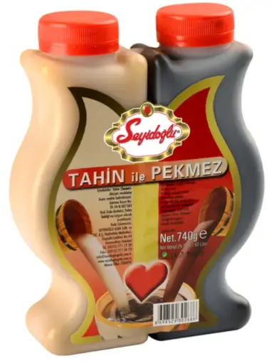  Seyidoglu, Tahini Molasses Mix Twin Pack, Tahin Pekmez Karisimi Ikiz 740g x 12ea