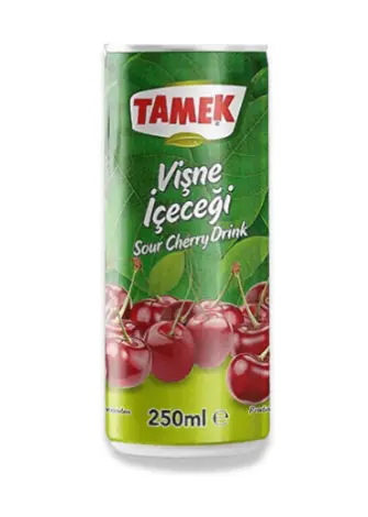Tamek, Visne, Teneke, Sour Cherry Juice 250ml Can x 12pcs