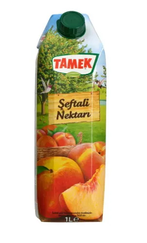 Tamek, Peach Juice (Seftali), 1LT x 12ea